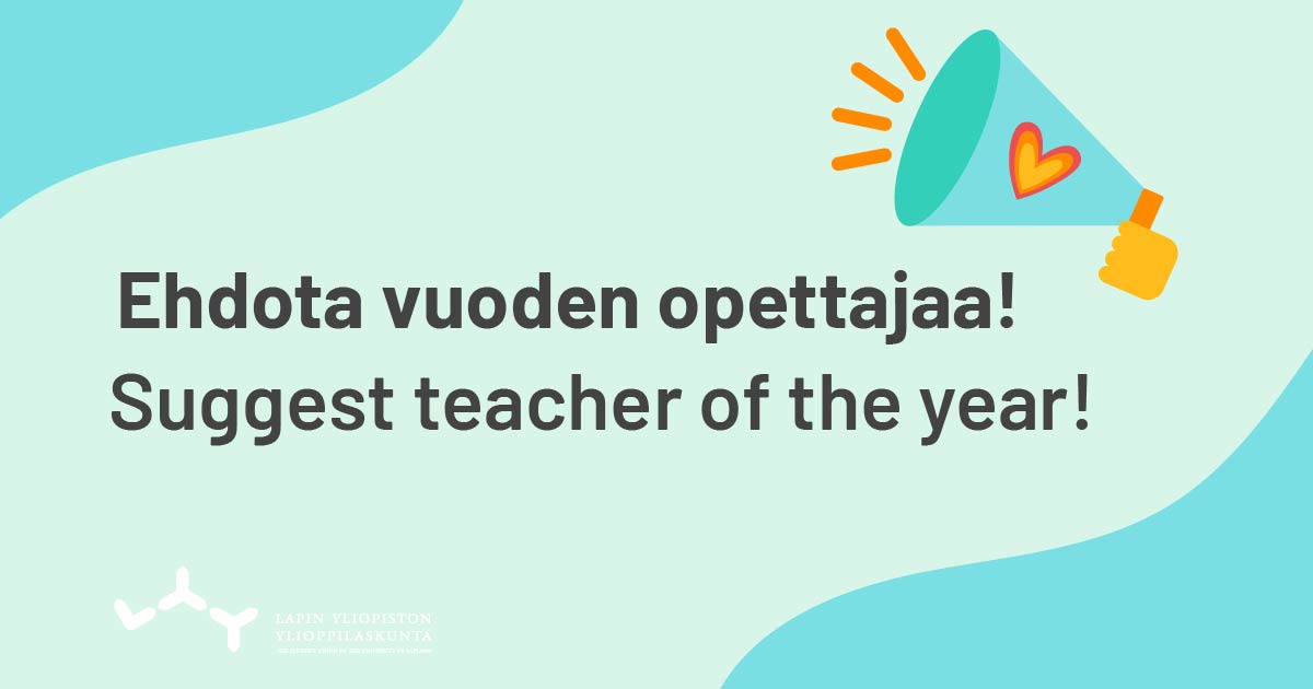Ehdota vuoden opettajaa!