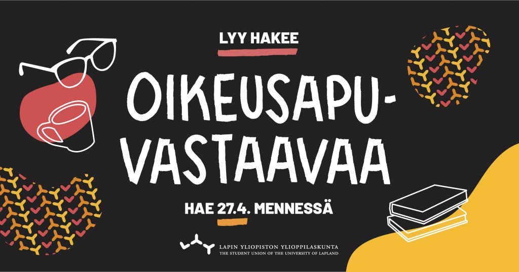 LYY hakee oikeusapuvastaavaa, hae 27.4. mennessä